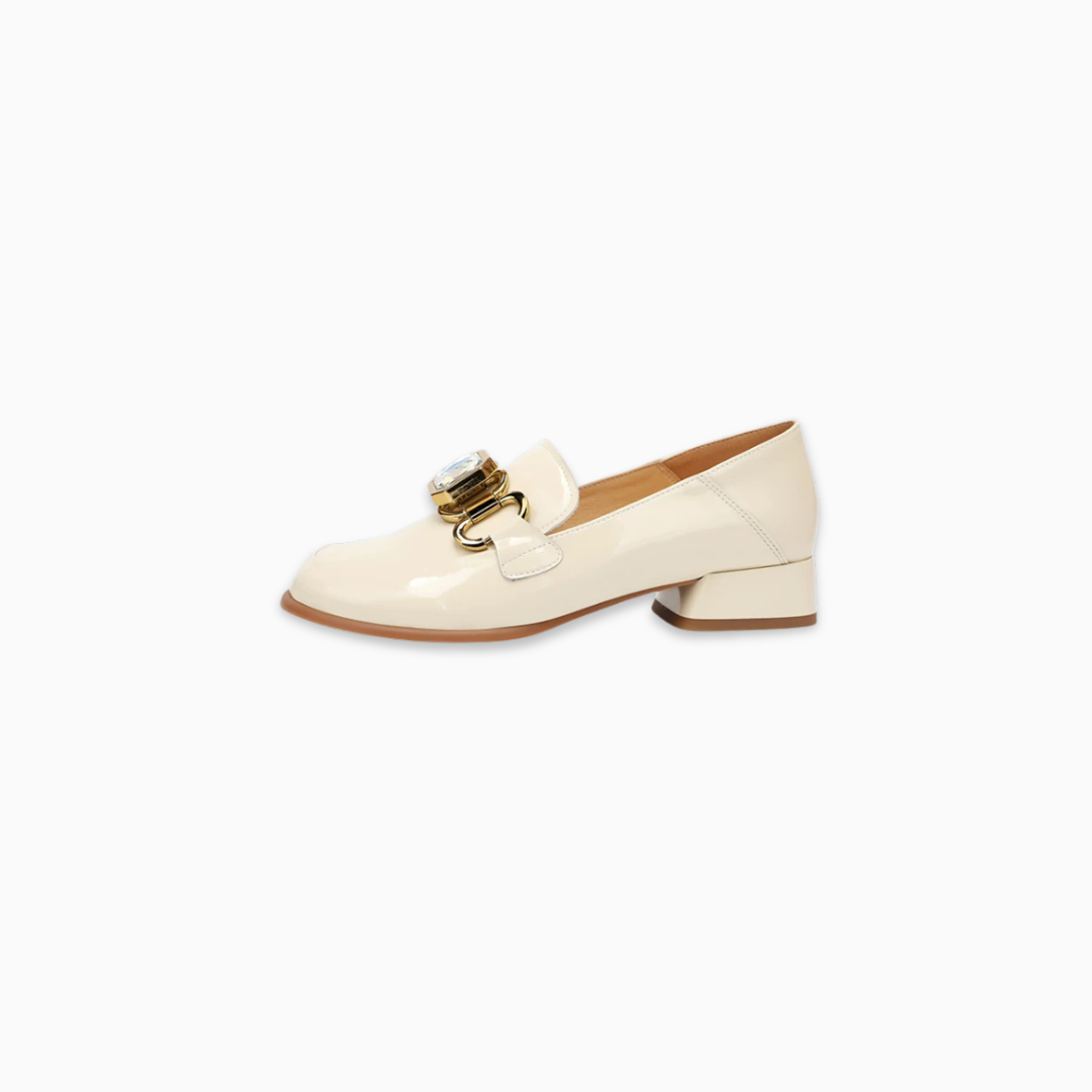 Leather winter pumps