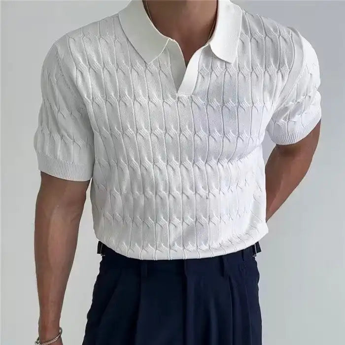 Men's knitted polo