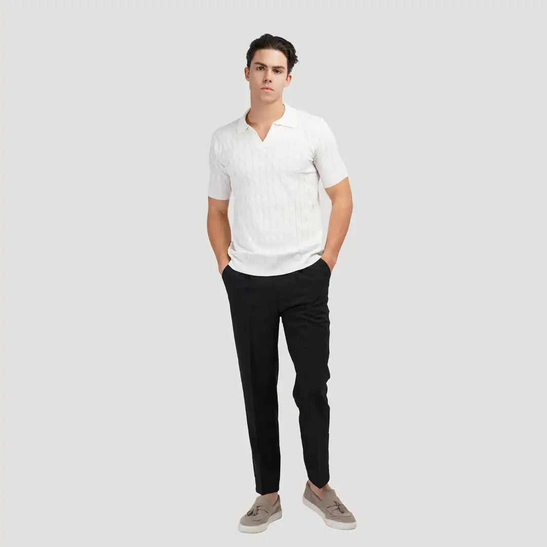 Men's knitted polo
