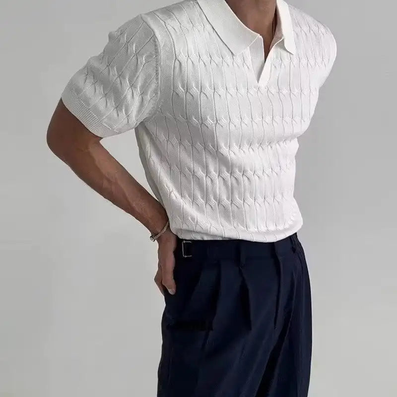 Men's knitted polo
