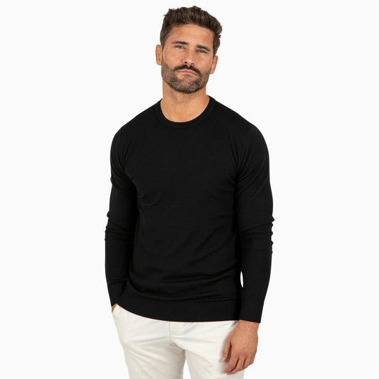 Men’s Plus Size Wool Crew Neck Jumper