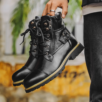 Men’s Classic Leather Rider Boots Durable