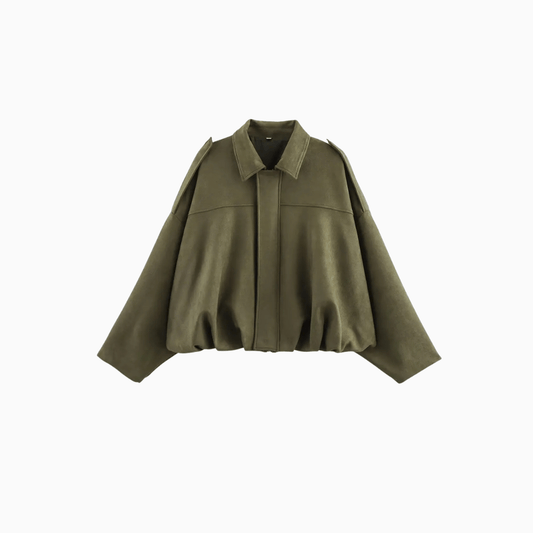 Men’s Green Bomber Jacket Minimal Style