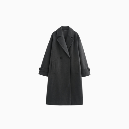 Men’s Dark Grey Long Wool Coat