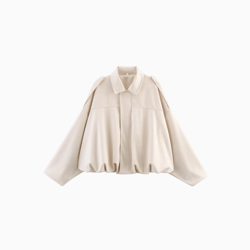 Men’s Beige Bomber Jacket Lightweight Casual