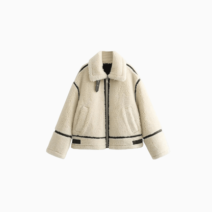 Women’s Faux Fur Biker Jacket Coat