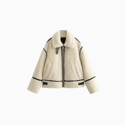 Women’s Faux Fur Biker Jacket Coat