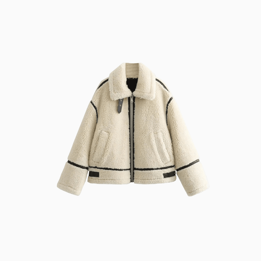 Women’s Faux Fur Biker Jacket Coat