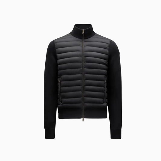 Men’s Black Hybrid Padded Knit Jacket