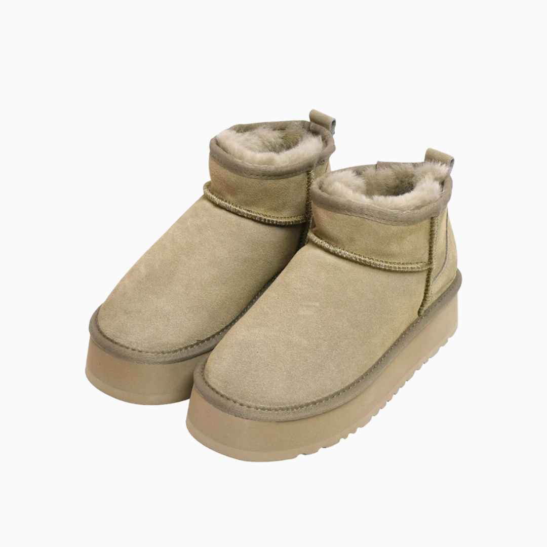 Women’s Genuine Leather Platform Snow Boots