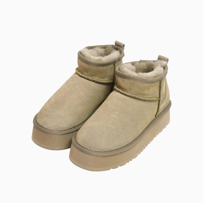 Women’s Genuine Leather Platform Snow Boots