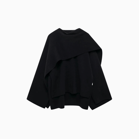 Women’s Oversized Knit Wrap Cardigan Blue