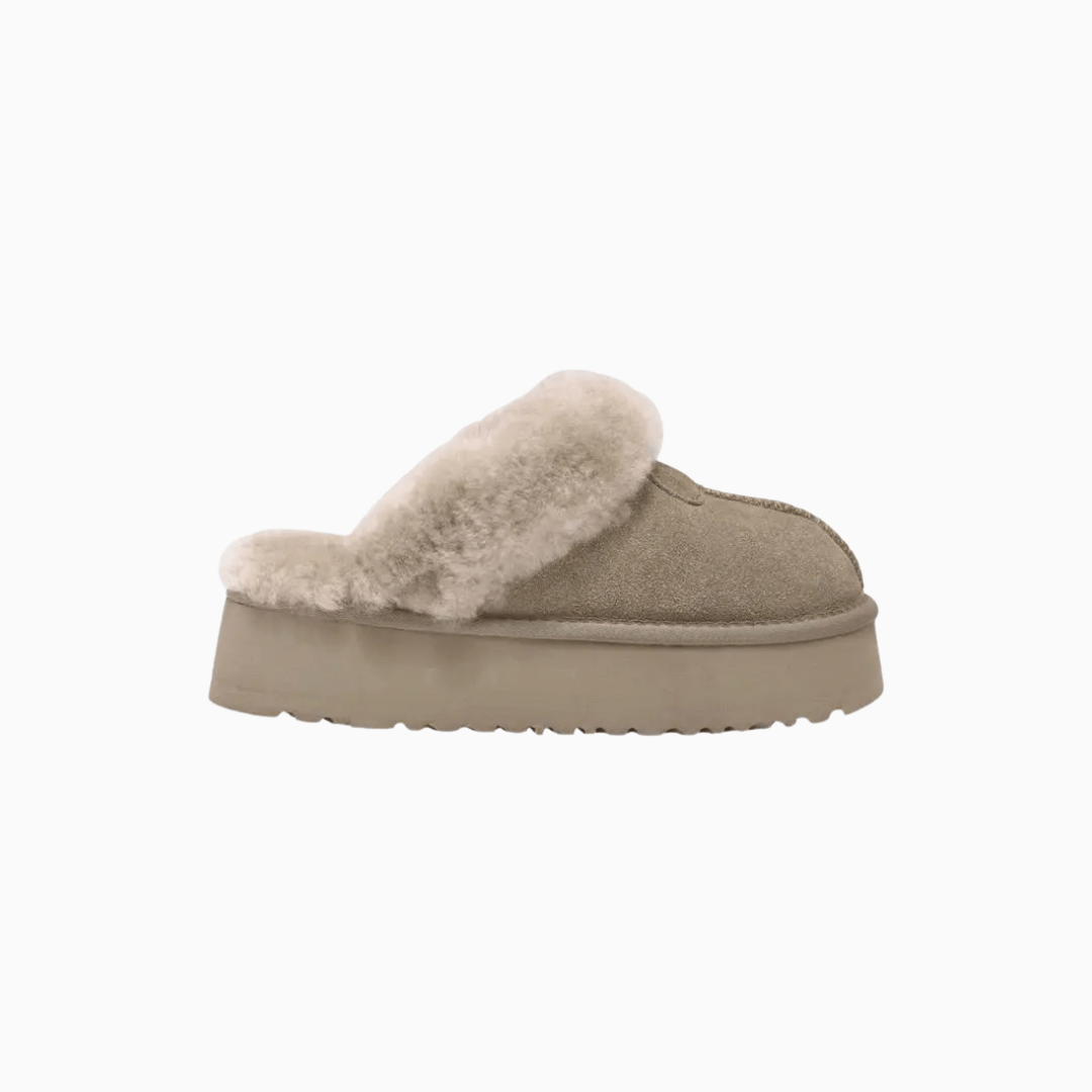 Women’s Genuine Shearling Platform Mule Boots