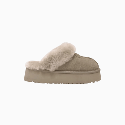 Women’s Genuine Shearling Platform Mule Boots